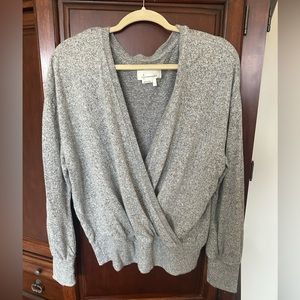 Anthropologie soft cross front sweater
